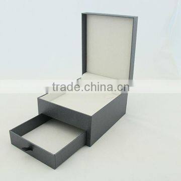 New arrival elegant plastic with drawer fancy jewelry box (SJ-9024)