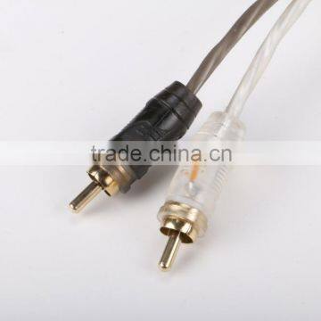 Good Quality china supplier for car audio rca cables with Copper conductor RCA cable