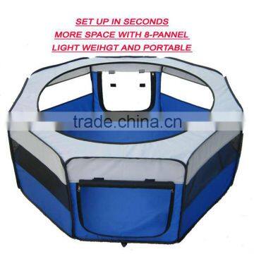 Abris Portable 8-panel Fabric Pet Playpen