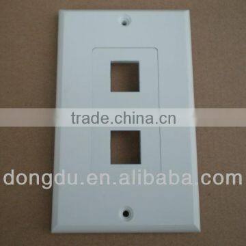 dual port RJ45 70*115mm Faceplate