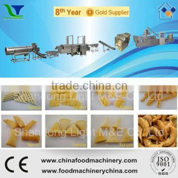 Twin Screw Extruded Fried Tube Sala 3D Bugles Chips Machine