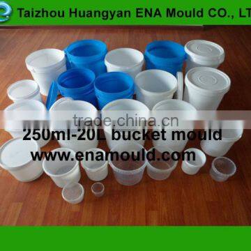 1-10L bucket thin wall injection plastic container mold