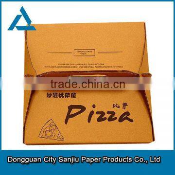 customized cheap different inches paper board pizza box for Venezuela