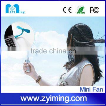 Zyiming hot selling summer mini fan YM-F18 mini usb fan with strong wind