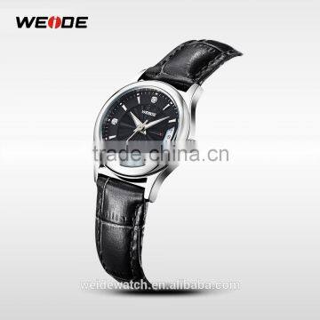 New 2014 Fashion WEIDE Famous Brand Watch Women Luxury Watch Quartz Movement Waterproof Leather Strap Watches Relogio Feminino