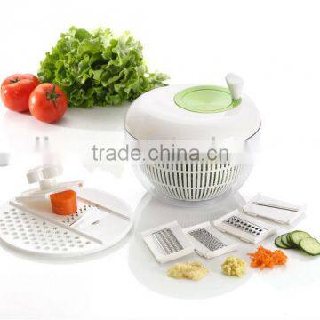 Big Apple Shape Plastic Salad Spinner Grater Set