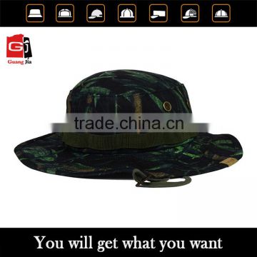 Wholesale high quality design your own label custom camo bucket hat