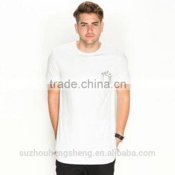 handsome front print white T shirt