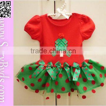 New Arrival Red and Green Fashion Wholesale Girls Christmas Dress photo-2