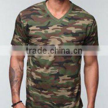 Camouflage V Neck Tshirts