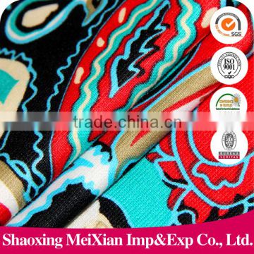 Poly/Spandex printed knitted fabric