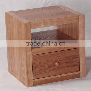 Wooden bedside table 1 drawer nightstand bedroom furniture