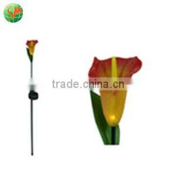 Single head calla flower solar garden light