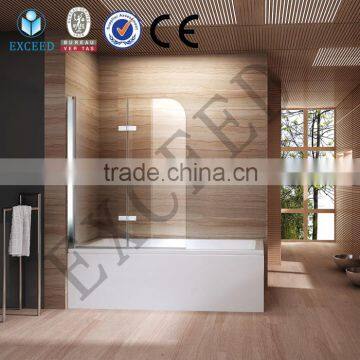 1/4" Glass folding shower screen for tub