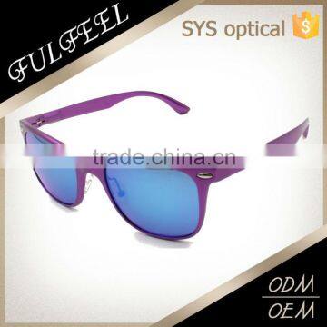 Unisex enduring aluminum sun glasses