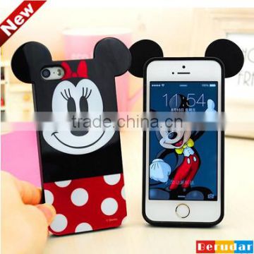 for iphone 6S cute animal round ear case,Cover rubber for iPhone, for iphone 6S