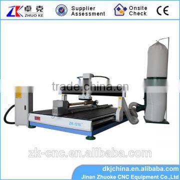 3d cnc carving router with axis of rotary ZK-1218