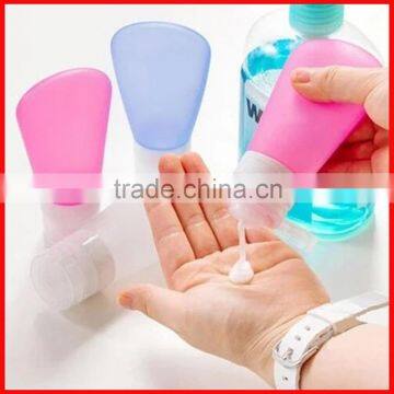 Screen printing surface handling and skin care cream use travel cosmetic bottle