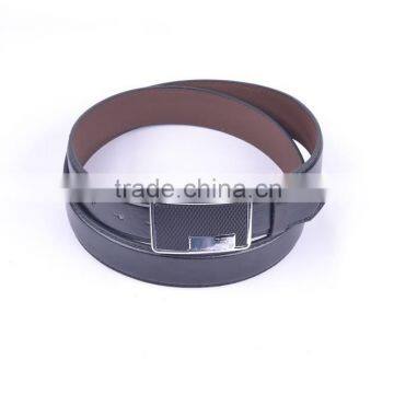 Inner Alloy Buckle With Double Stitch Casual Waist PU Belt For Man photo-3