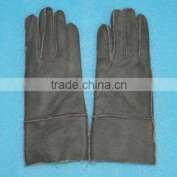 whole lamb leather gloves made by machine,KZ140036