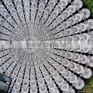 Mandala Round Roundie Yoga Mat Beach Throw Bohemian Roundie Hippie Mandala Round Throw Beach Roundie Tapestry Beach Roundie Art photo-3