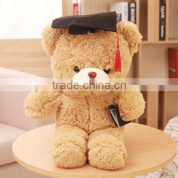 Plush Doctor Teddy Bear,Teddy Bear Doctor,Plush Stuffed Doctor Bear With Black Hat