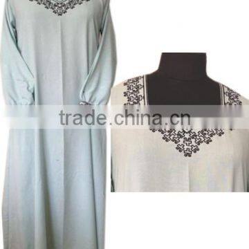 Geometric Embroidered Abaya