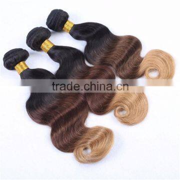 body wave brazilian ombre human colored hair weave