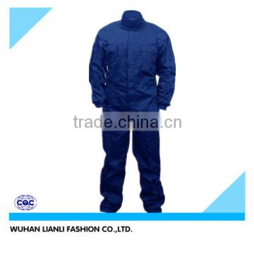 men navy poly cotton coverall