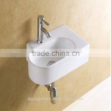 Lavatory Wall Hung Washing Hand Ceramic Basin photo-5