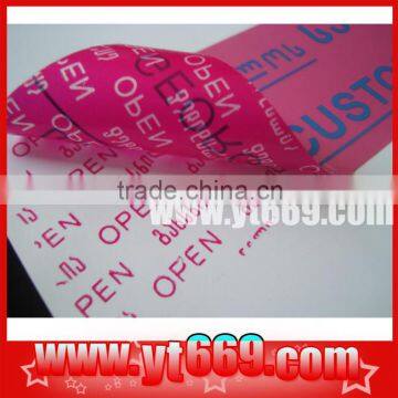 Tamper evident label/tape