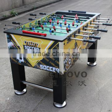 55Inch yellow soccer foosball table indoor play table foostable 8grips football table