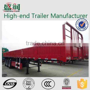 China trailer manufacturer cargo dropside semi trailer