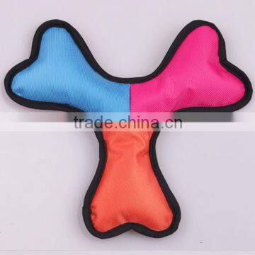 Wholesale Toys BSCI Stuffed Custom Fabric Dog Frisbee Soft Light Toys Frisbee