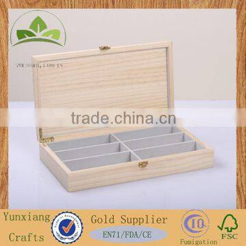 Natural wood color pine wood box wooden gift box