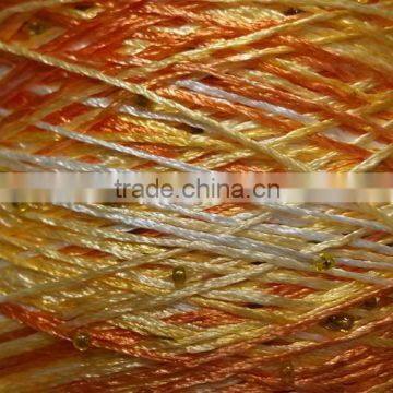 150D Space Dyed Beads Fancy Yarn for Sweater or Scarf photo-4