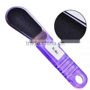 Sandpaper foot file pedicure tool long plastic handle