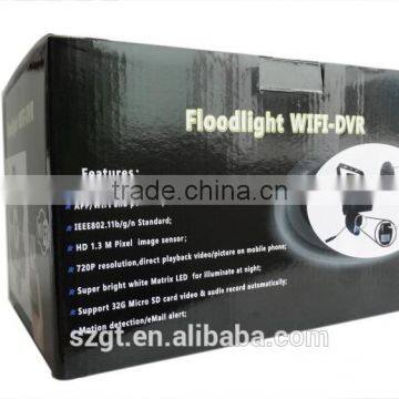 Outdoor P2P Wifi Camera DVR for Lighting and Home Security Outdoor Pir Camera photo-2