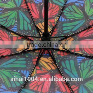 Automatic Design Light Frame Promotion Custom 3 Foldable Umbrella photo-4