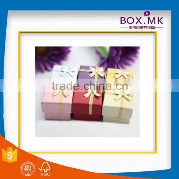 Top Sale Fashion Design Square Colorful Paperboard Jewelry Box