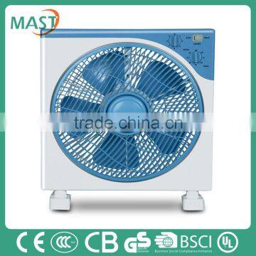 12 Inches Blue New Design Box Fan With Recycle PP Material made in Guangdong