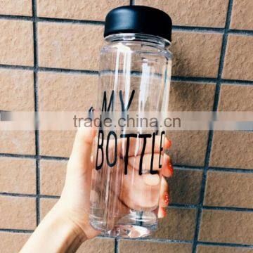 2015 promotional plastic water bottle bpa, 500ml tritan water bottle, 0.5l plastic bottle