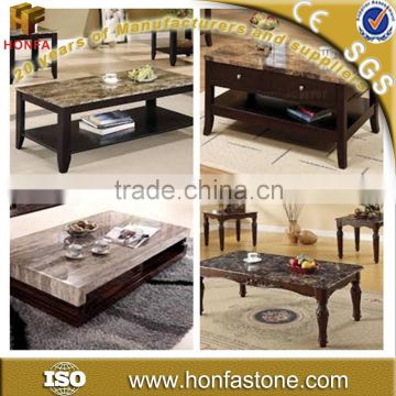 2015 hot selling home modern marble centre tables at discount