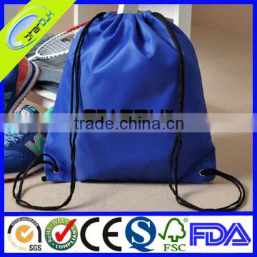 Customized recycled polypropylene oxford school drawstring backpack bag