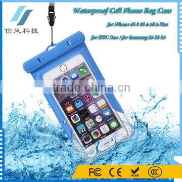 Universal ABS PVC Waterproof Cell Phone Bag Case for iPhone 4S 5 5S 6 6S 6 Plus for HTC One for Samsung S6 S5 S4