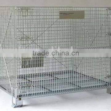 Wire Mesh Pallet Cage For Warehouse