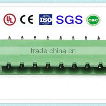 Male Right Angle Type Terminal Block Socket with Flange XS2EHDC 7.62mm Pitch 300V 15A