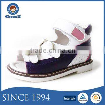 Choozii 2016 Summer Children Ankle Protect Orthopedic Leather Sandals
