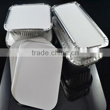 Manufacturing foil laminated board lid for container