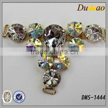 Fashion Crystal Rhinestones Glass Stones Woman Shoe Heel Accessories for Shoe